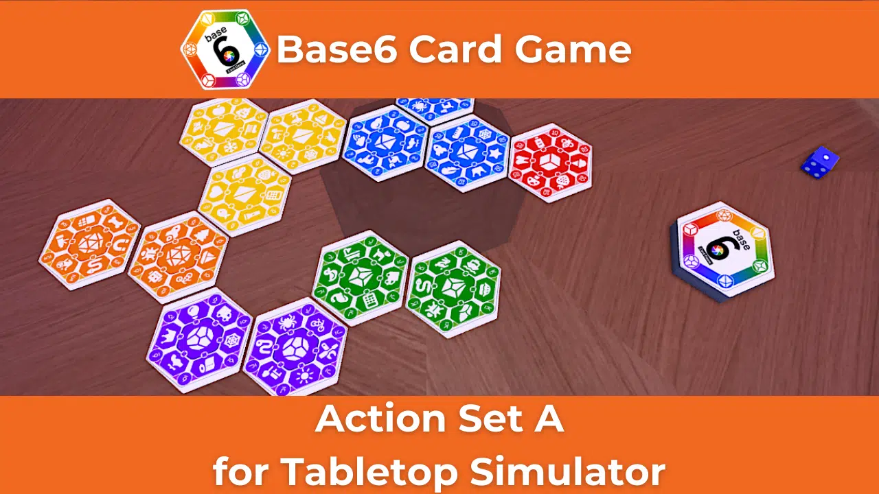 Base6 Card Game Action Set A for Tabletop Simulator