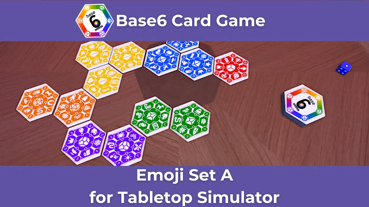 Base6 Card Game Emoji Set A for Tabletop Simulator